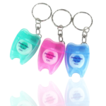 Tooth-Shape Floss with Keyholder