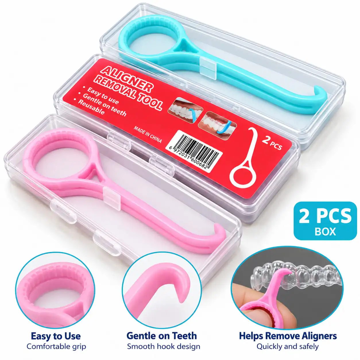 Dental Aligner Removal Tool × 2pcs (Wholesale) - Image 1